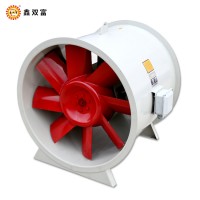 河南混流风机厂家-郑州消防高温排烟-防爆低噪声混流式排烟风机